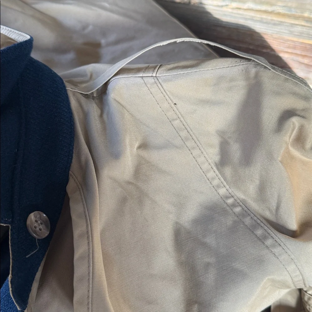 London Fog Tempo Europa vintage khaki mid length‎ trench coat 8P